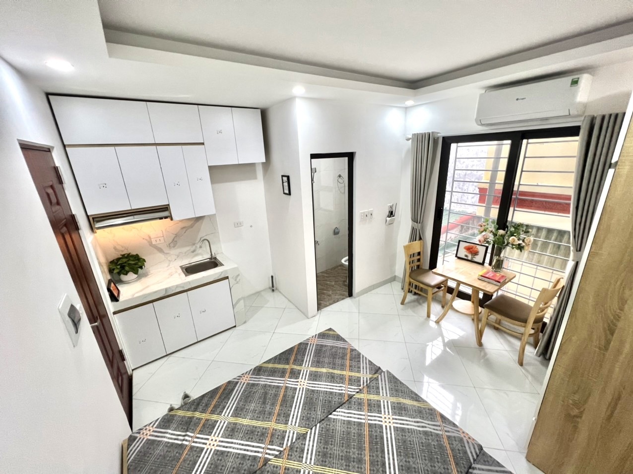 Phòng trọ Studio 25m2 tại THT Land Phan Đình Giót - Thanh Xuân - Phòng bếp