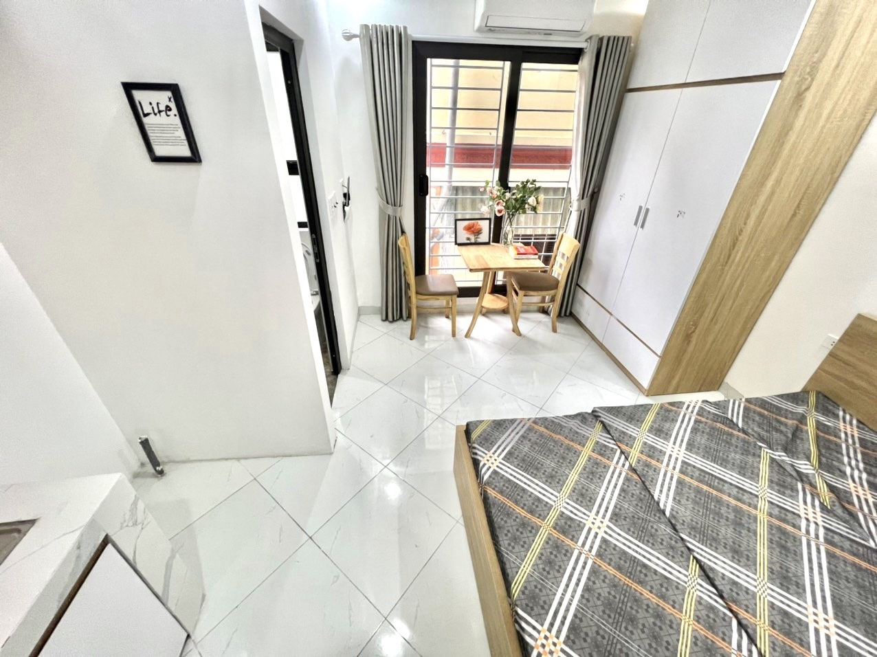 Phòng trọ Studio 25m2 tại THT Land Phan Đình Giót - Thanh Xuân - Phòng ngủ