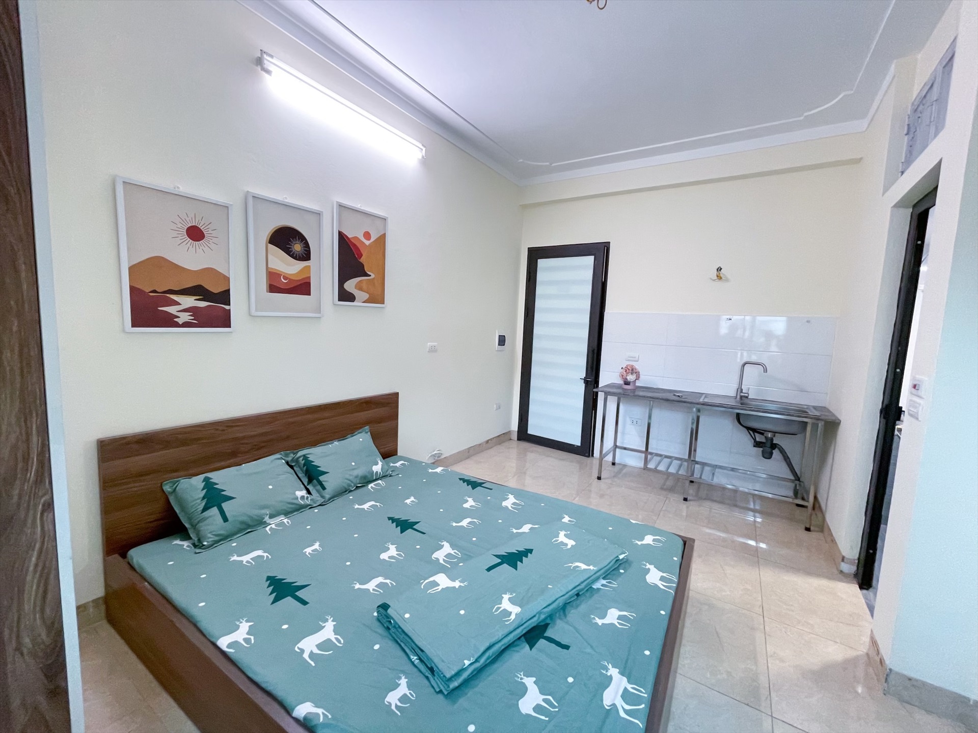 Phòng trọ Studio 30m2 tại THT Land Kim Giang - Thanh Xuân - Phòng ngủ