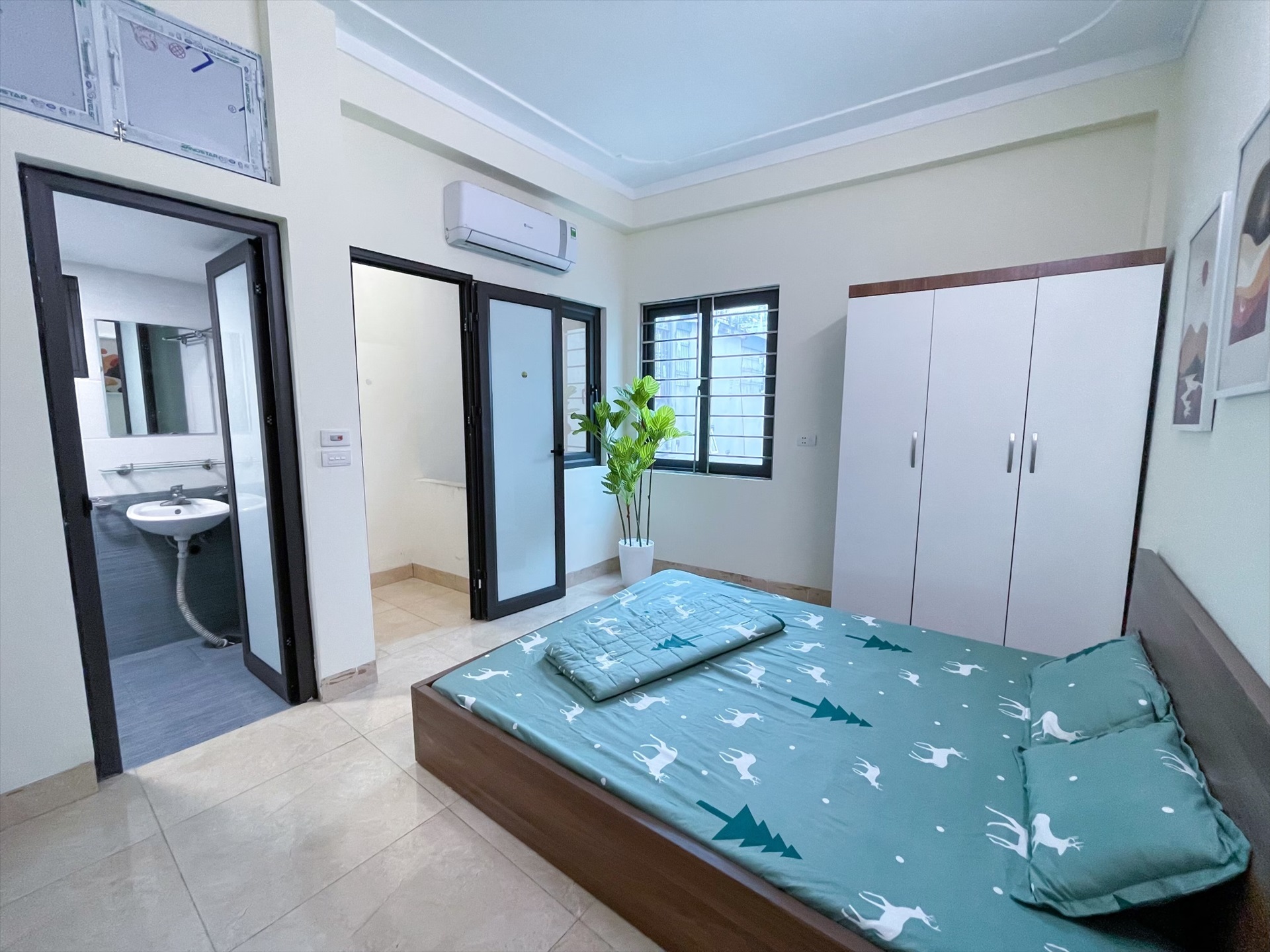 Phòng trọ Studio 30m2 tại THT Land Kim Giang - Thanh Xuân - Phòng ngủ