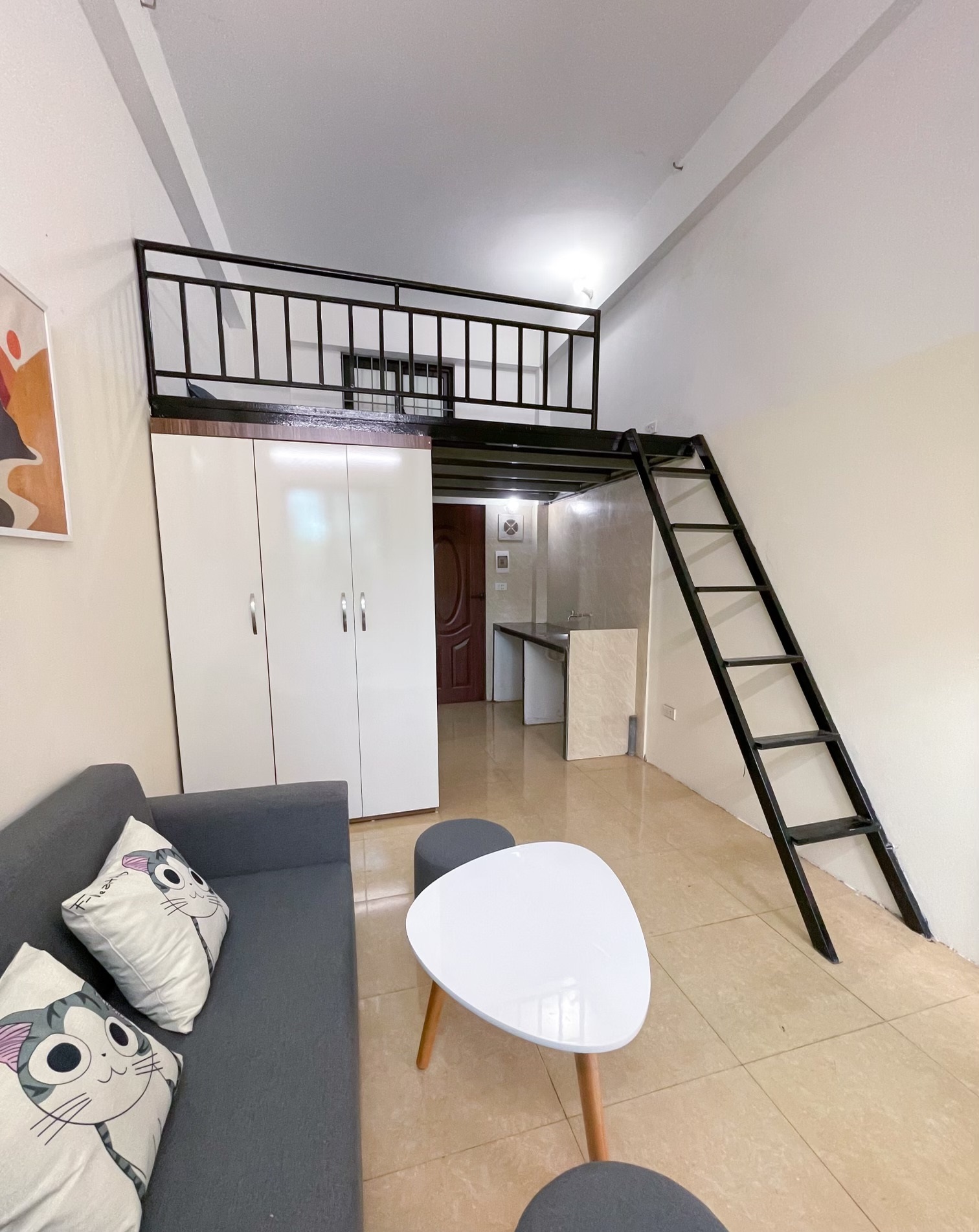 Phòng trọ Duplex 20m2 tại THT Land 1 Kim Giang - Thanh Xuân - Phòng khách