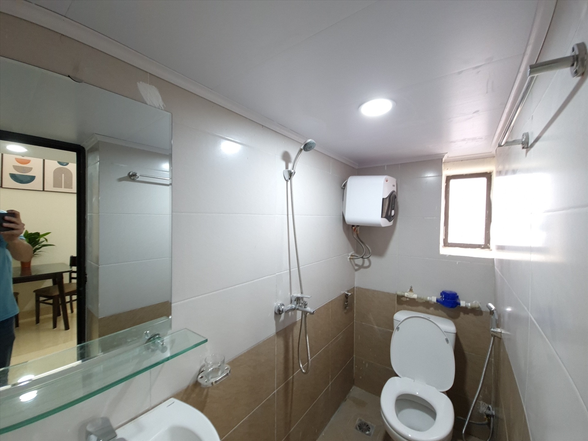 Phòng trọ Duplex 25m2 tại THT Land Khương Hạ - Thanh Xuân - Phòng tắm