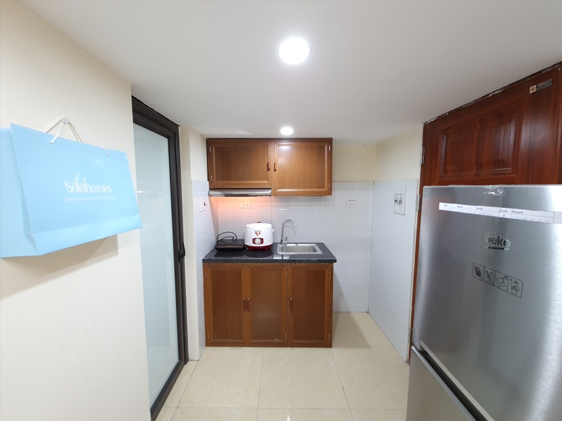 Phòng trọ Duplex 25m2 tại THT Land Khương Hạ - Thanh Xuân - Phòng bếp