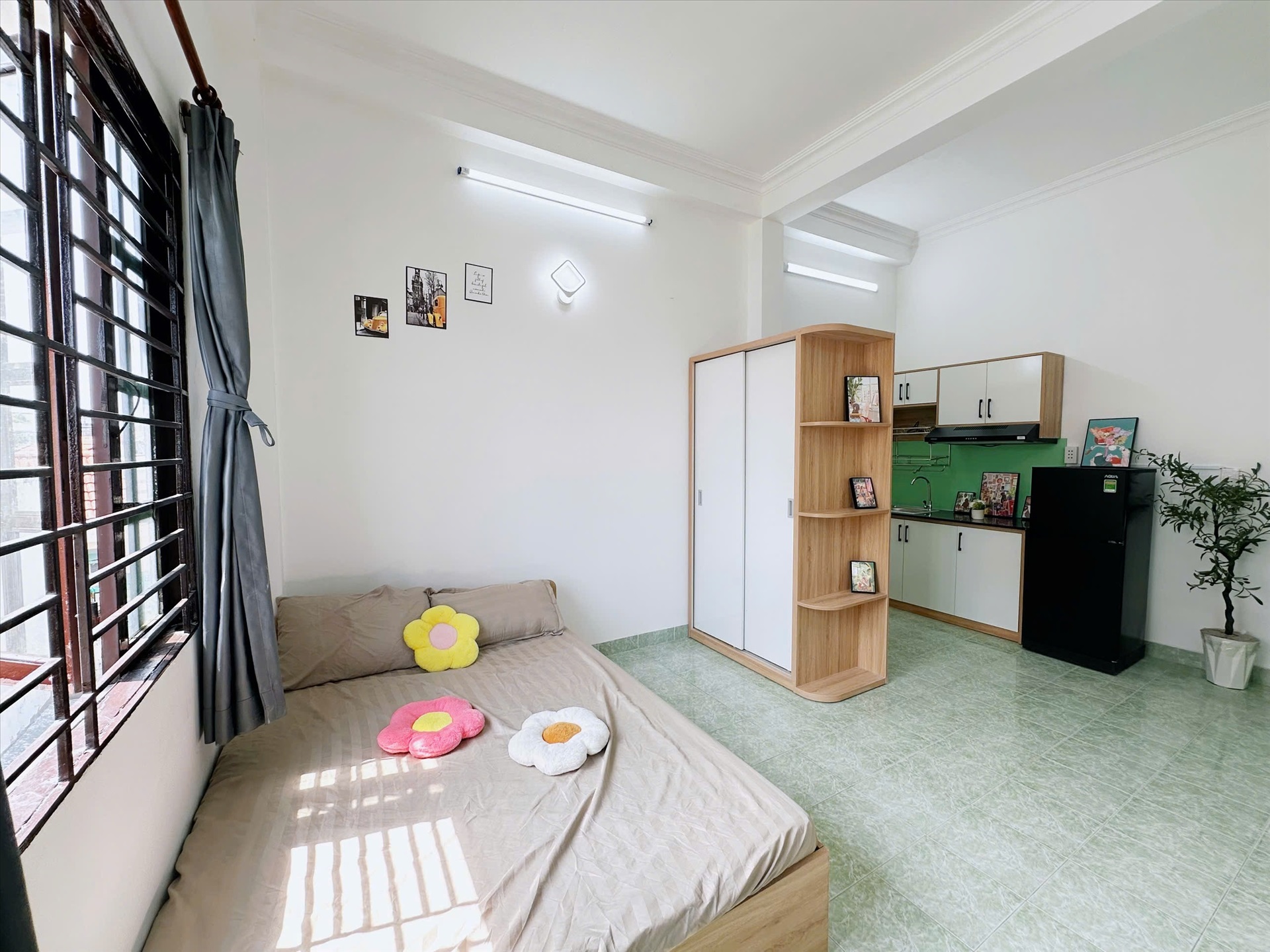 Phòng trọ Studio 25m2 tại AD House Đồng Xoài - Tân Bình - Phòng ngủ