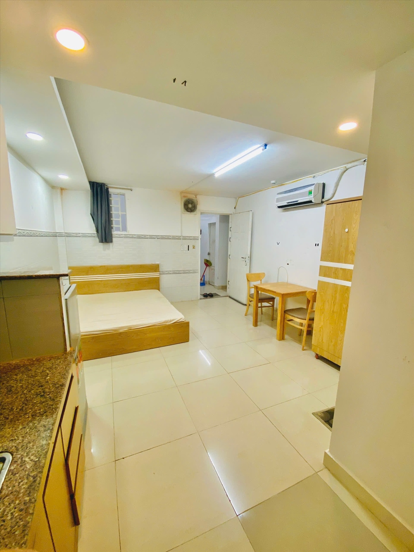 Phòng trọ Studio 25m2 tại CP House Trương Công Định - Tân Bình - Phòng ngủ