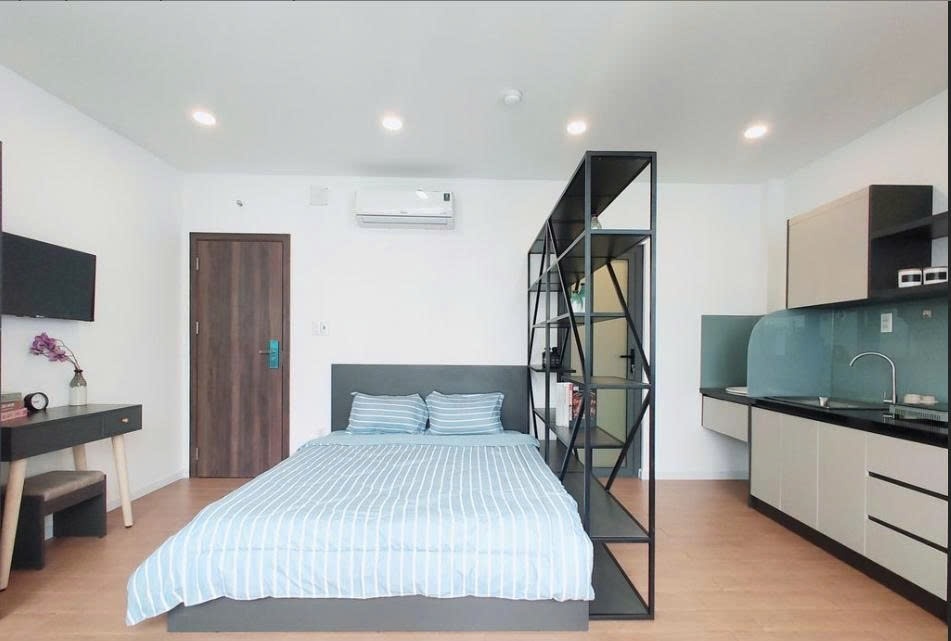 Phòng trọ Studio 30m2 tại PTC House 1 Trần Quốc Toản - Quận 3 - Phòng ngủ