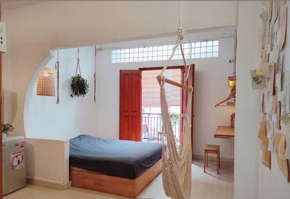 Phòng trọ Studio 40m2 tại PTC House 9 Nguyễn Trãi - Quận 1 - Phòng ngủ