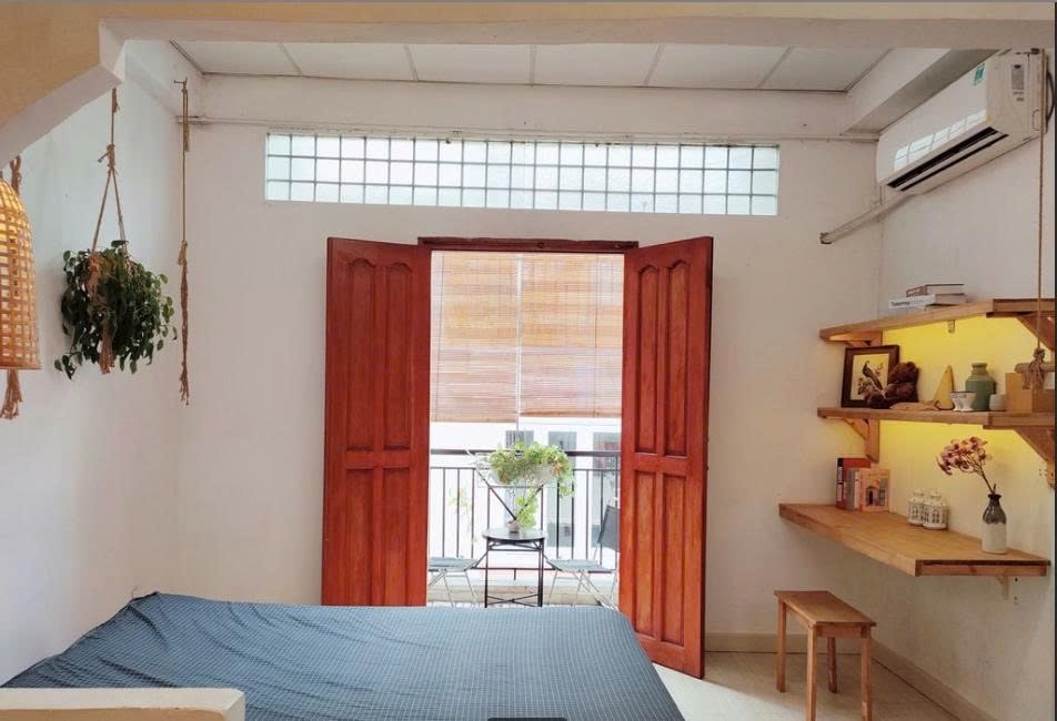 Phòng trọ Studio 40m2 tại PTC House 9 Nguyễn Trãi - Quận 1 - Phòng ngủ