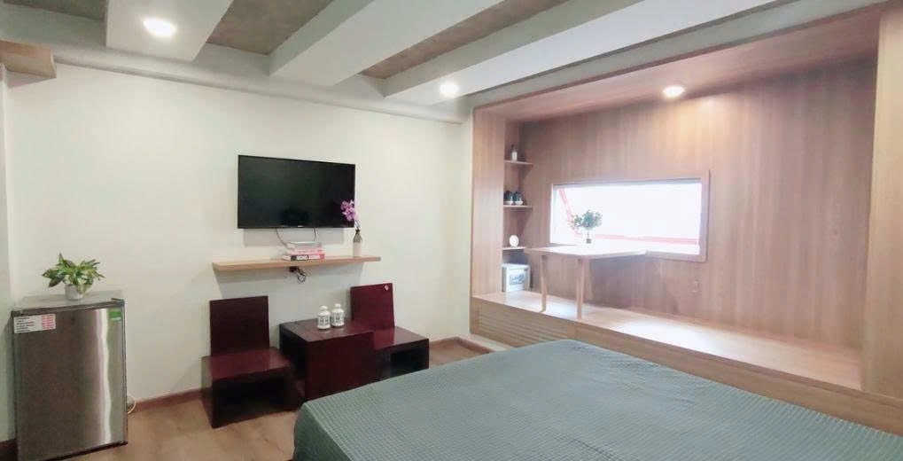 Phòng trọ Studio 25m2 tại PTC House 5 Trần Hưng Đạo - Quận 1 - Phòng ngủ