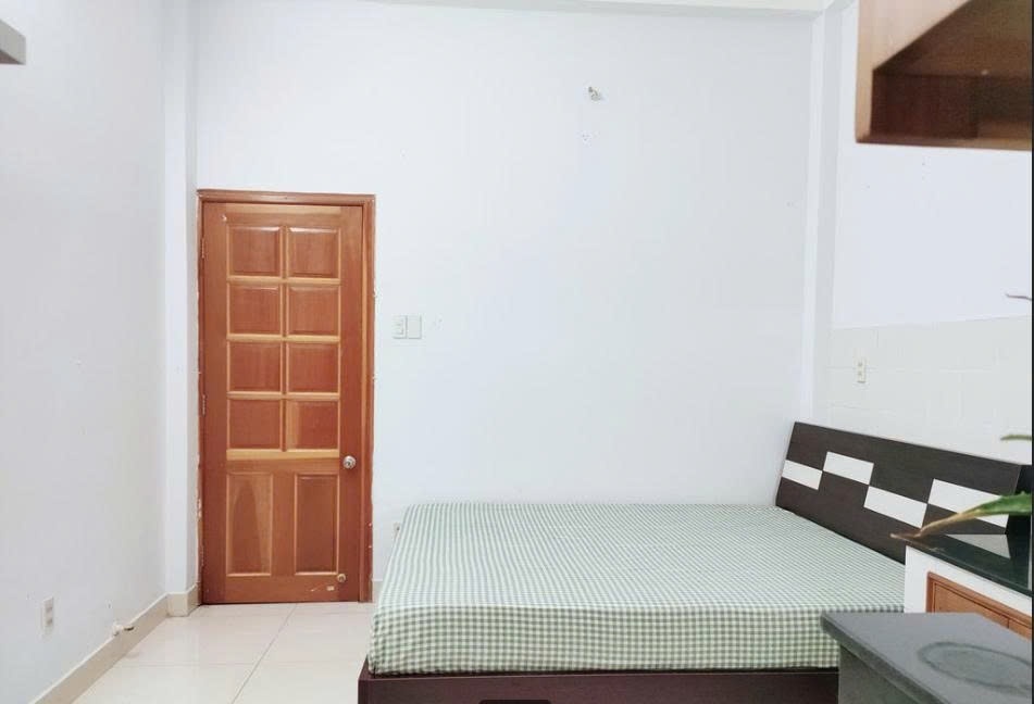 Phòng trọ Studio 15m2 tại PTC House 1 Mạc Đĩnh Chi - Quận 1 - Phòng ngủ