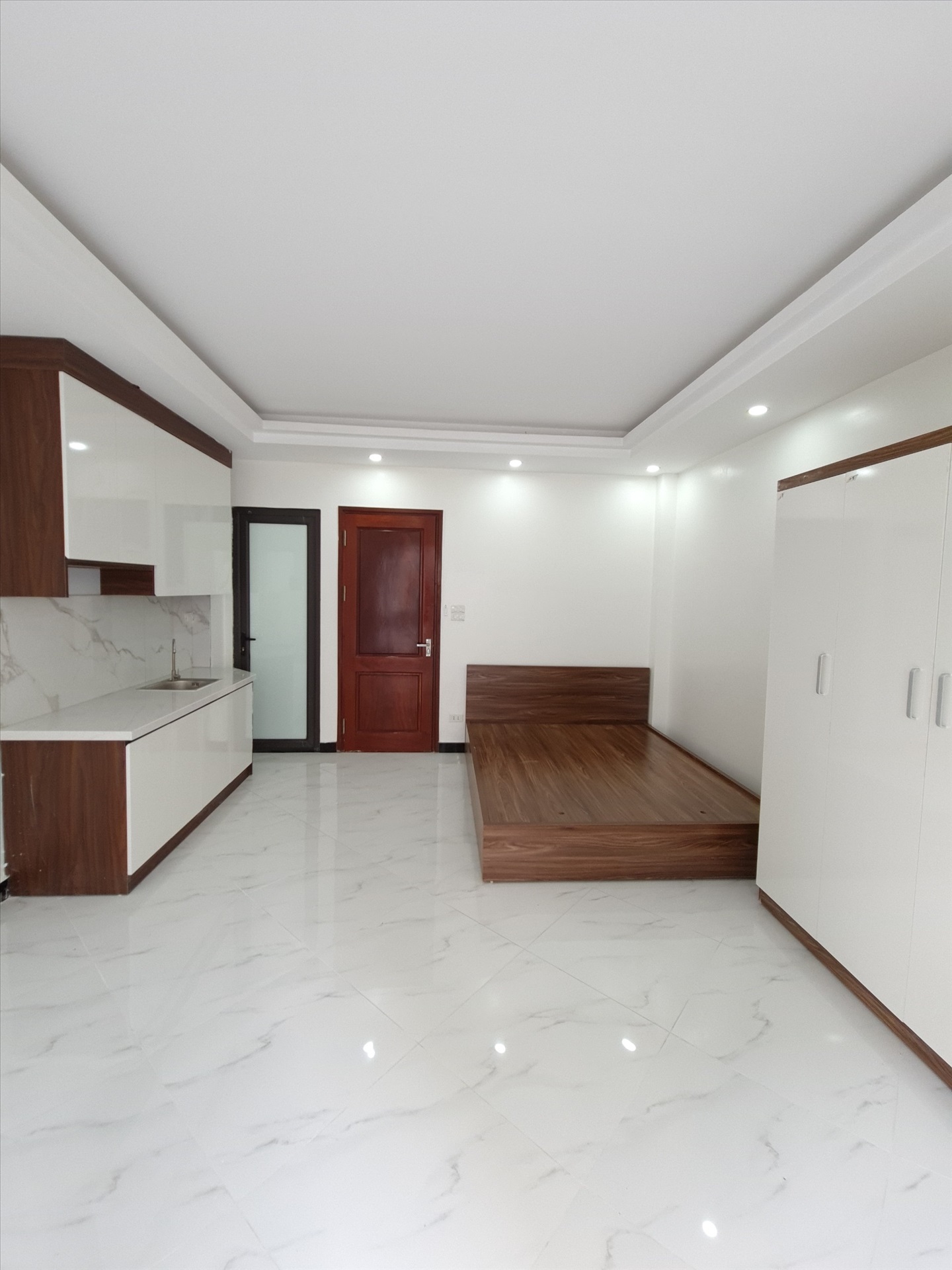 Phòng trọ Studio 35m2 tại THT Land Trịnh Đình Cửu - Hoàng Mai - Phòng ngủ