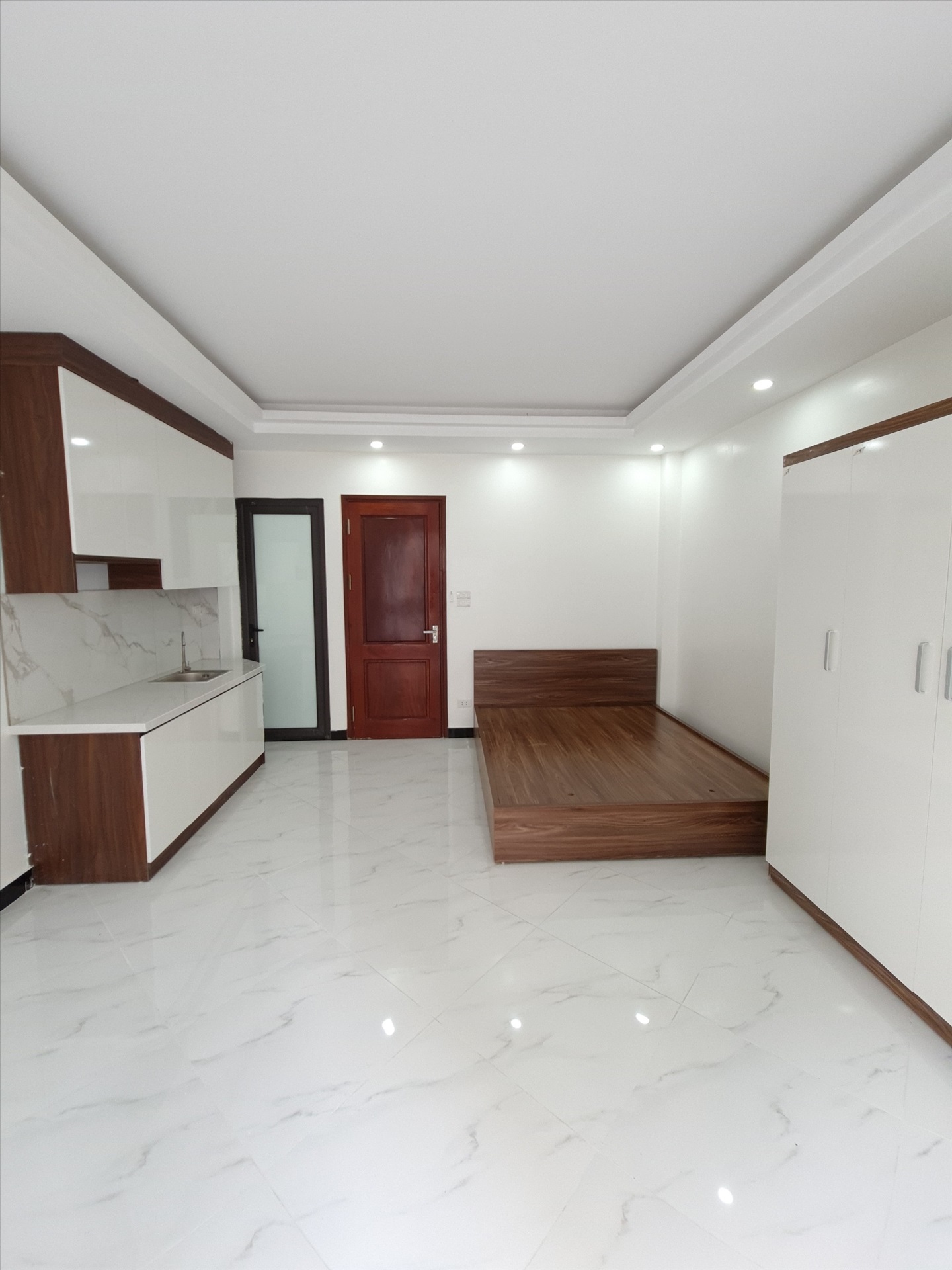 Phòng trọ Studio 35m2 tại THT Land Trịnh Đình Cửu - Hoàng Mai - Phòng ngủ