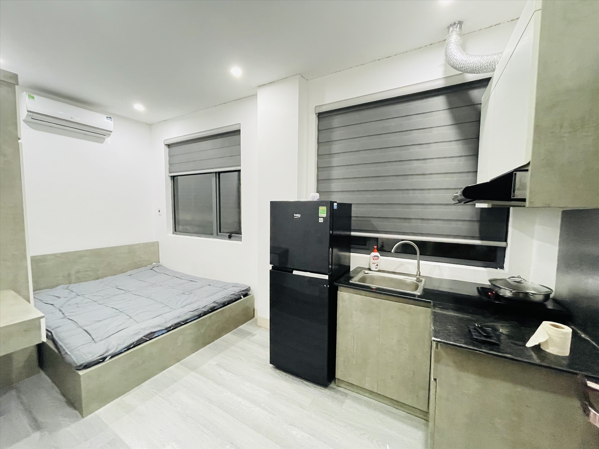 Phòng trọ Studio 30m2 tại THT Land Nhân Hòa - Thanh Xuân - Phòng ngủ