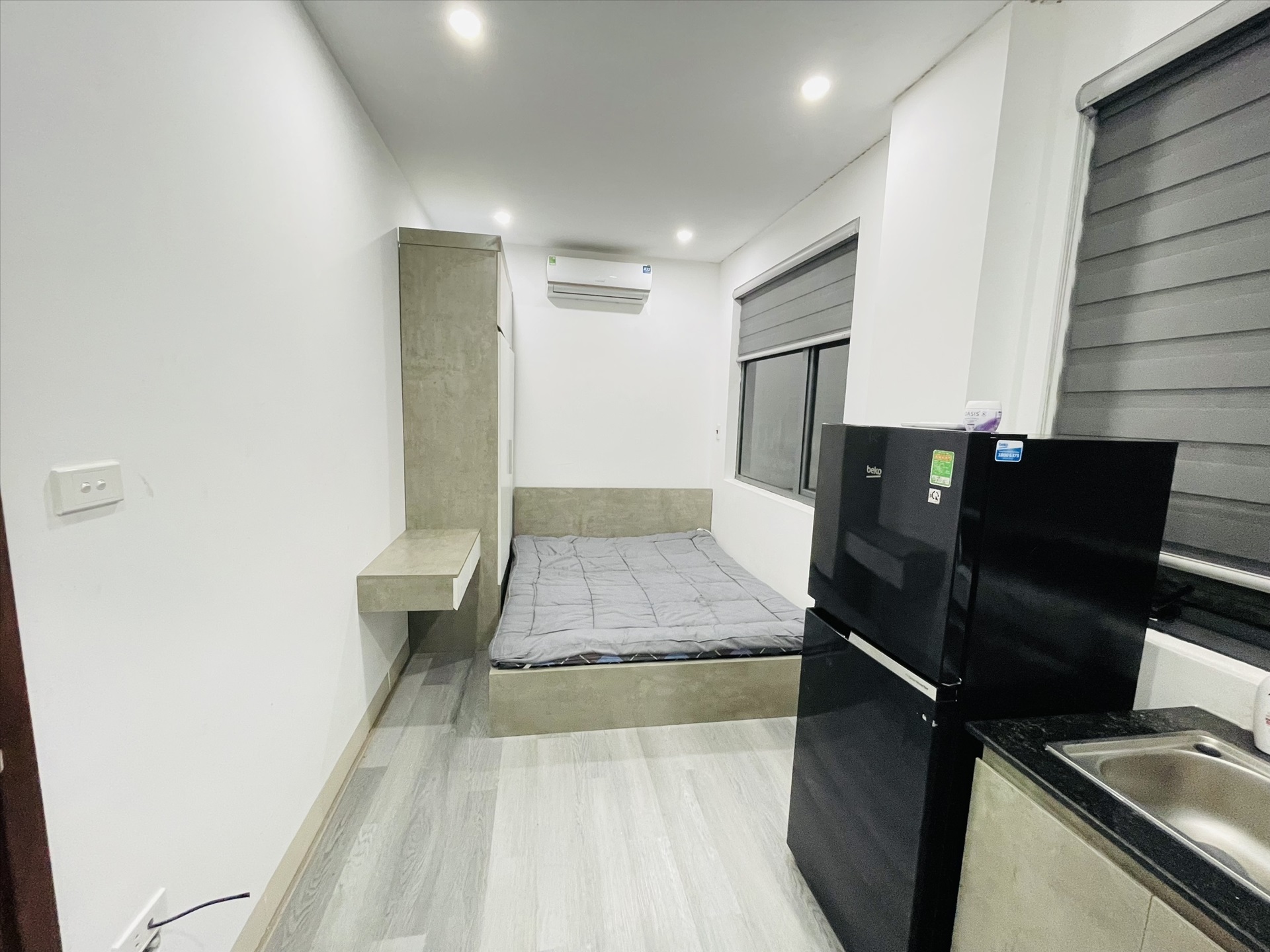 Phòng trọ Studio 30m2 tại THT Land Nhân Hòa - Thanh Xuân - Phòng ngủ