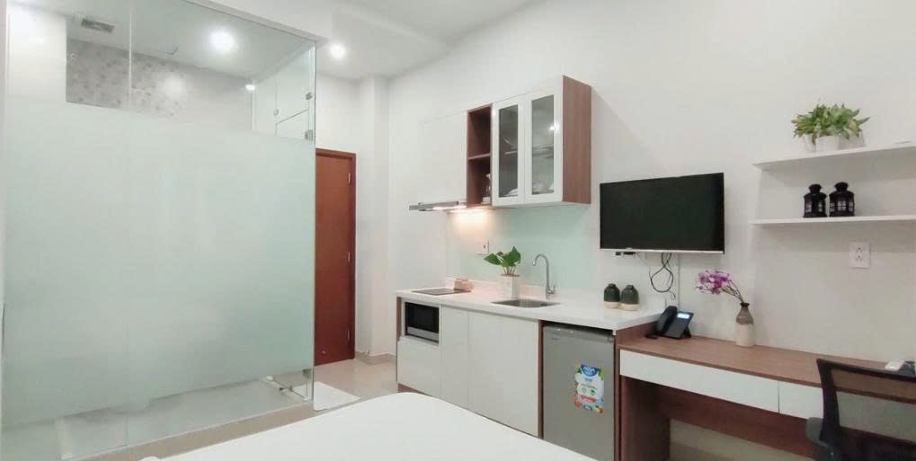Phòng trọ Studio 20m2 tại PTC House 1 Calmette - Quận 1 - Phòng bếp