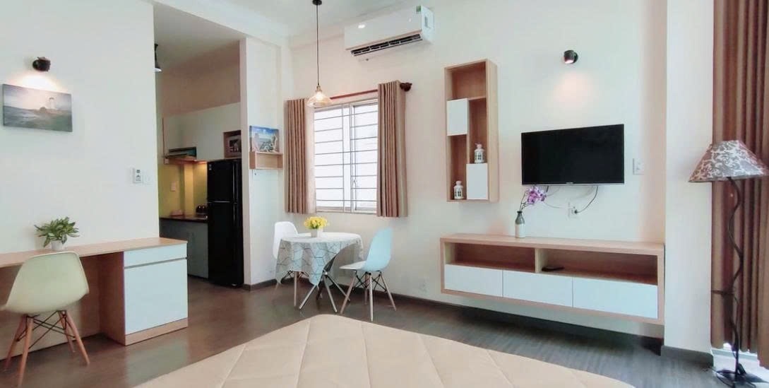 Phòng trọ Studio 30m2 tại PTC House 3 Trương Quyền - Quận 3 - Phòng ngủ
