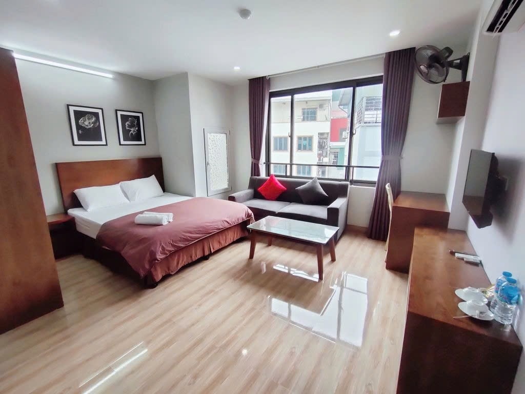 Phòng trọ Studio 30m2 tại PTC House 2 Nguyễn Ngọc Vũ - Cầu Giấy - Phòng khách