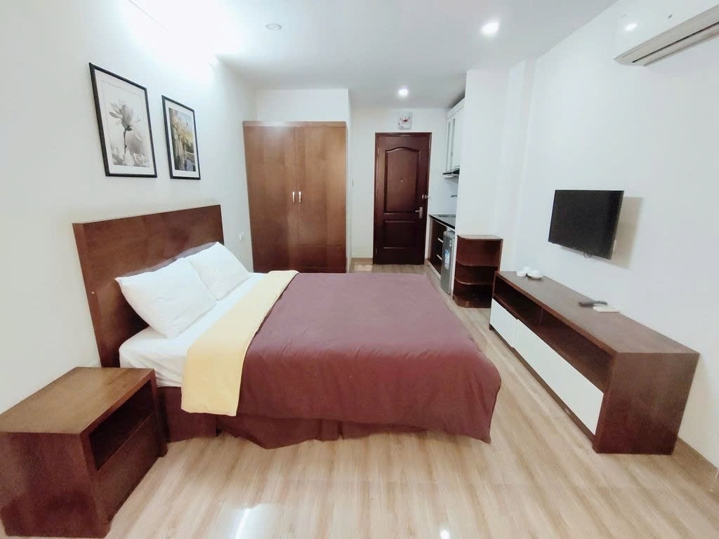 Phòng trọ Studio 30m2 tại PTC House 2 Nguyễn Ngọc Vũ - Cầu Giấy - Phòng ngủ