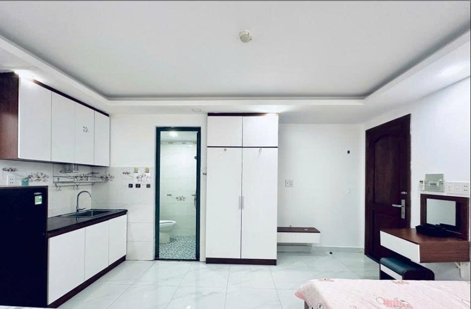Phòng trọ Studio 25m2 tại PTC House Trần Hưng Đạo 2 - Quận 5 - Phòng ngủ