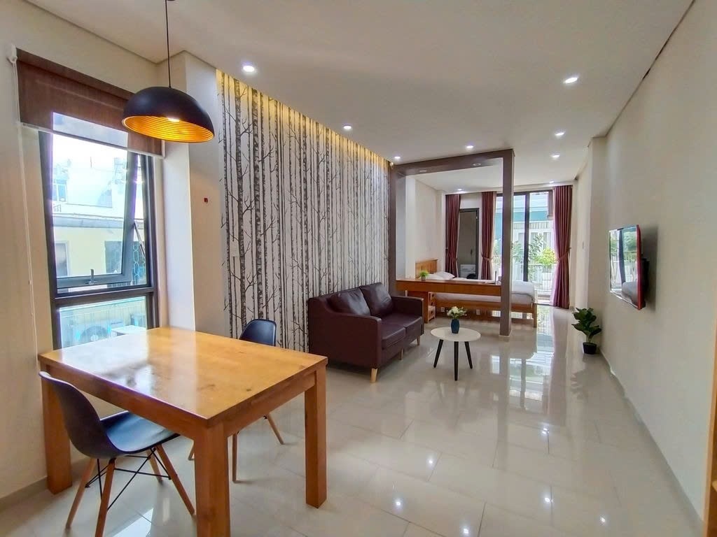 Phòng trọ Studio 40m2 tại PTC House 7 Trần Hưng Đạo - Quận 1  - Phòng khách