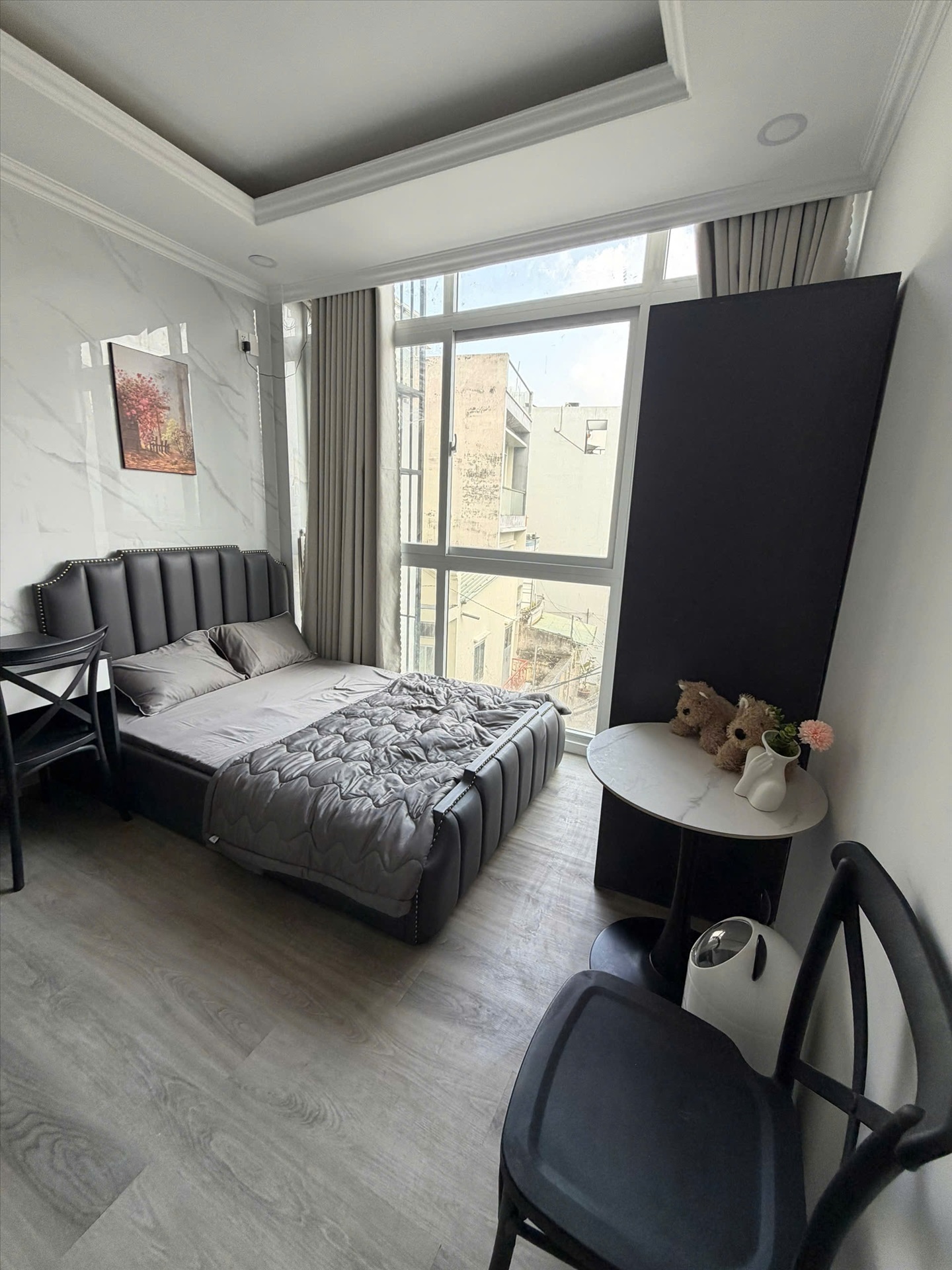 Phòng trọ Studio 25m2 tại Jinjoo Home Trương Đăng Quế - Gò Vấp - Phòng ngủ