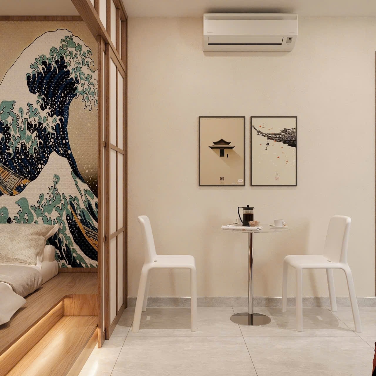 Phòng trọ 1 Phòng ngủ 30m2 tại Lighthouse Lạc Long Quân - Tân Bình - Phòng khách