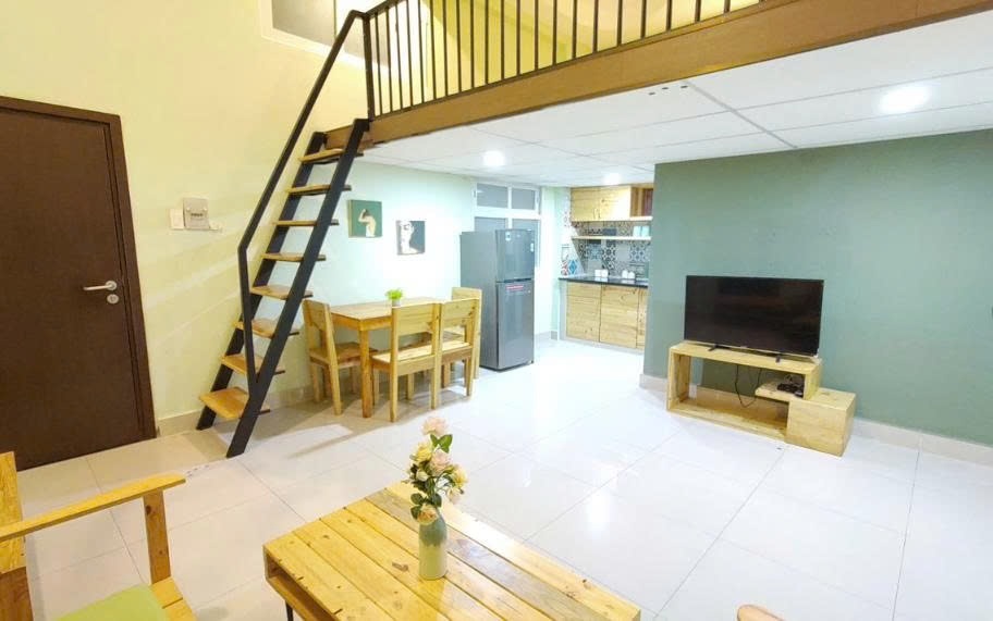 Phòng trọ Duplex 45m2 tại PTC House Lê Văn Lương - Quận 7 - Phòng khách