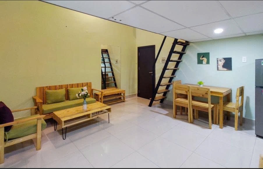 Phòng trọ Duplex 45m2 tại PTC House Lê Văn Lương - Quận 7 - Phòng khách