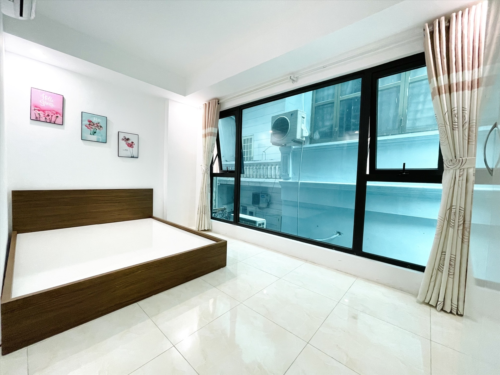 Phòng trọ Studio 20m2 tại TT House 1 Chùa Láng - Đống Đa - Phòng ngủ