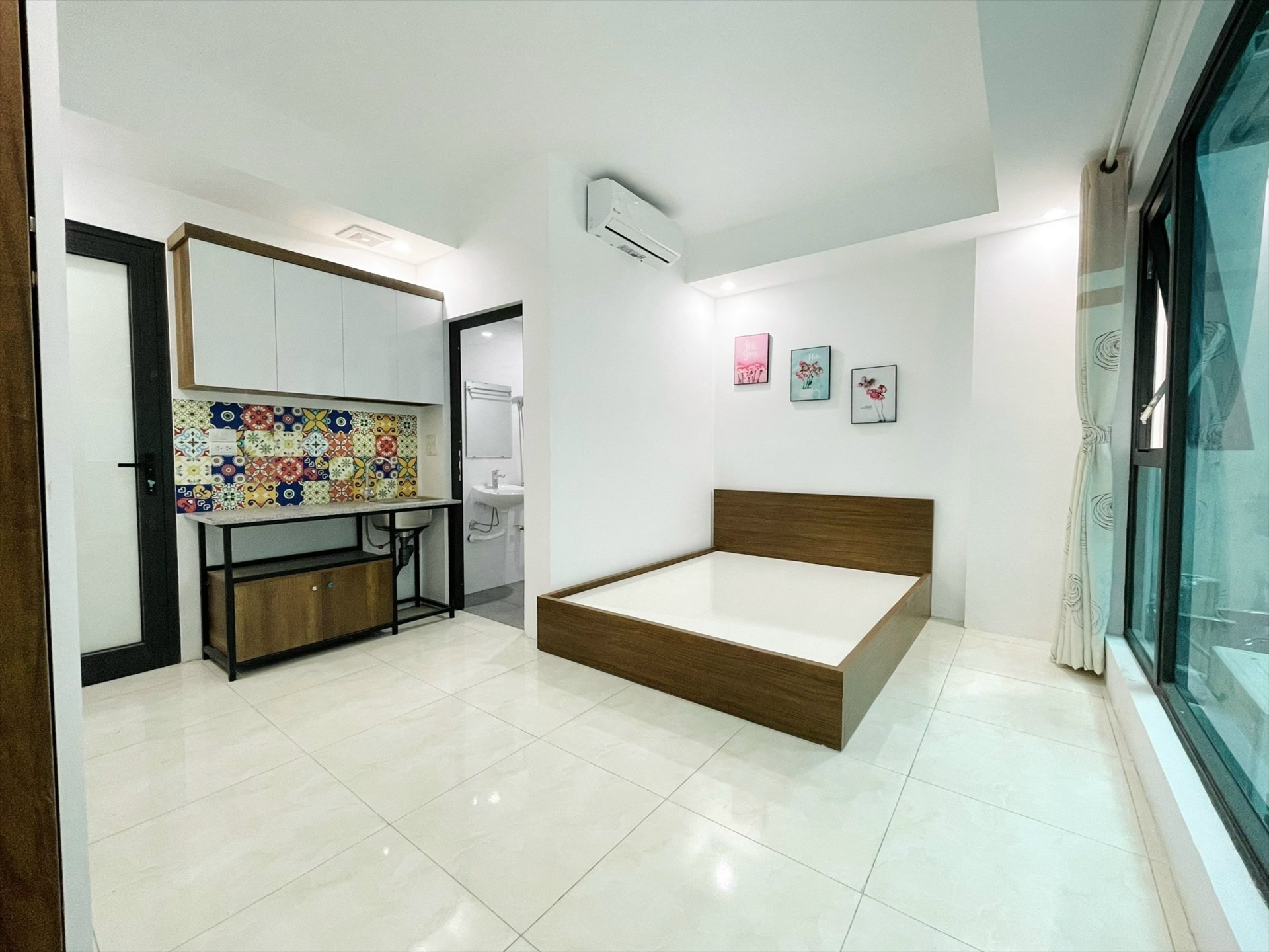 Phòng trọ Studio 20m2 tại TT House 1 Chùa Láng - Đống Đa - Phòng bếp