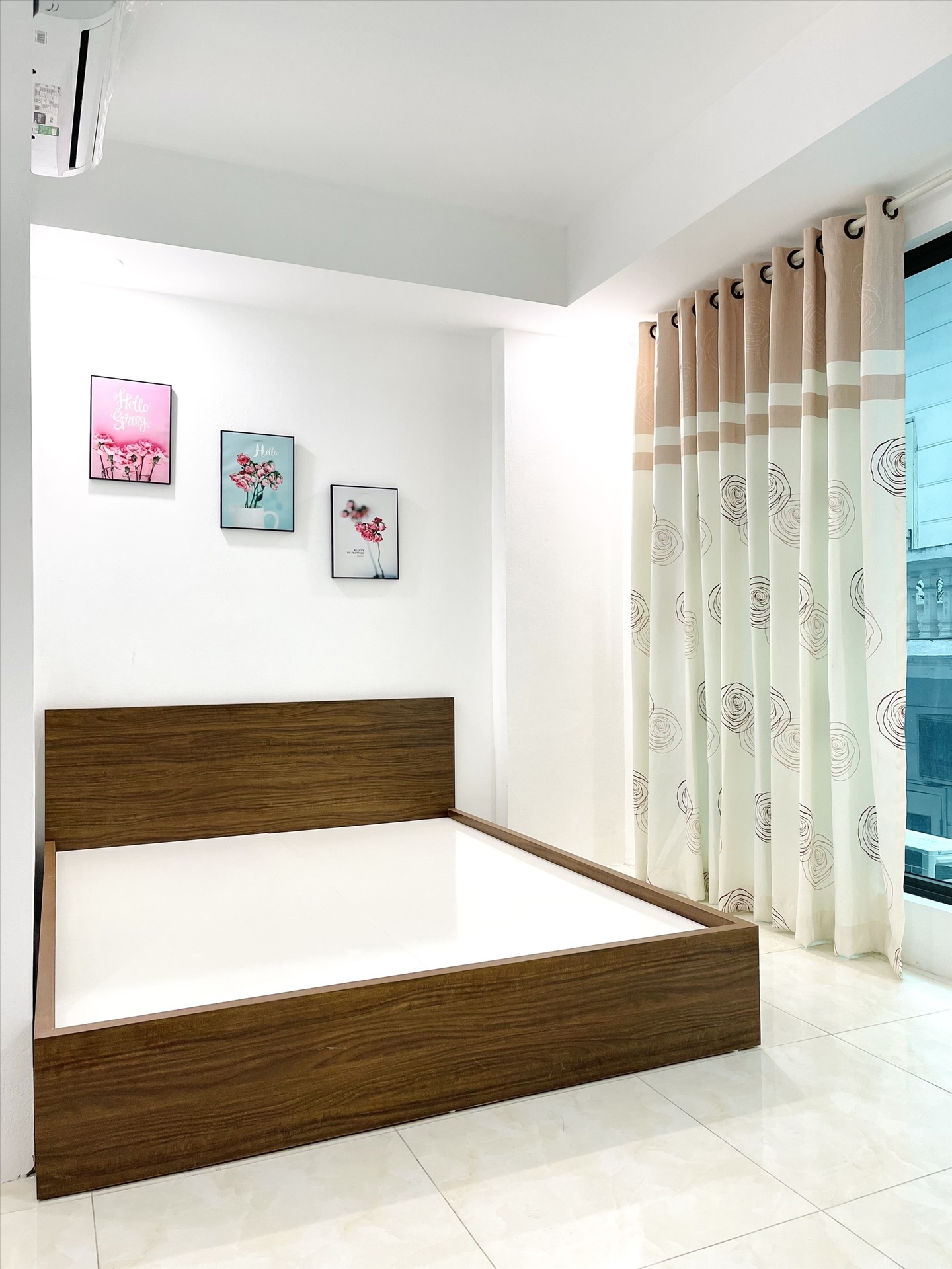 Phòng trọ Studio 20m2 tại TT House 1 Chùa Láng - Đống Đa - Phòng ngủ