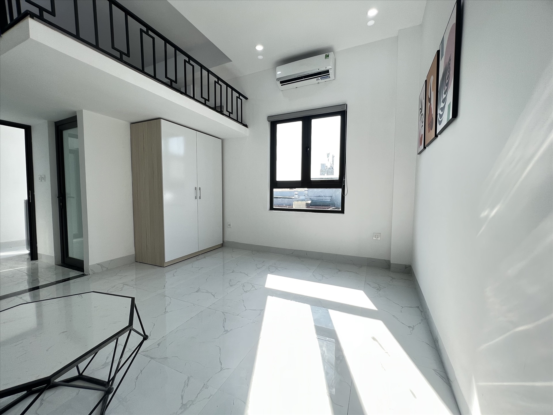 Phòng trọ Duplex 30m2 tại CTC Home 1 Trương Định - Hoàng Mai - Phòng khách