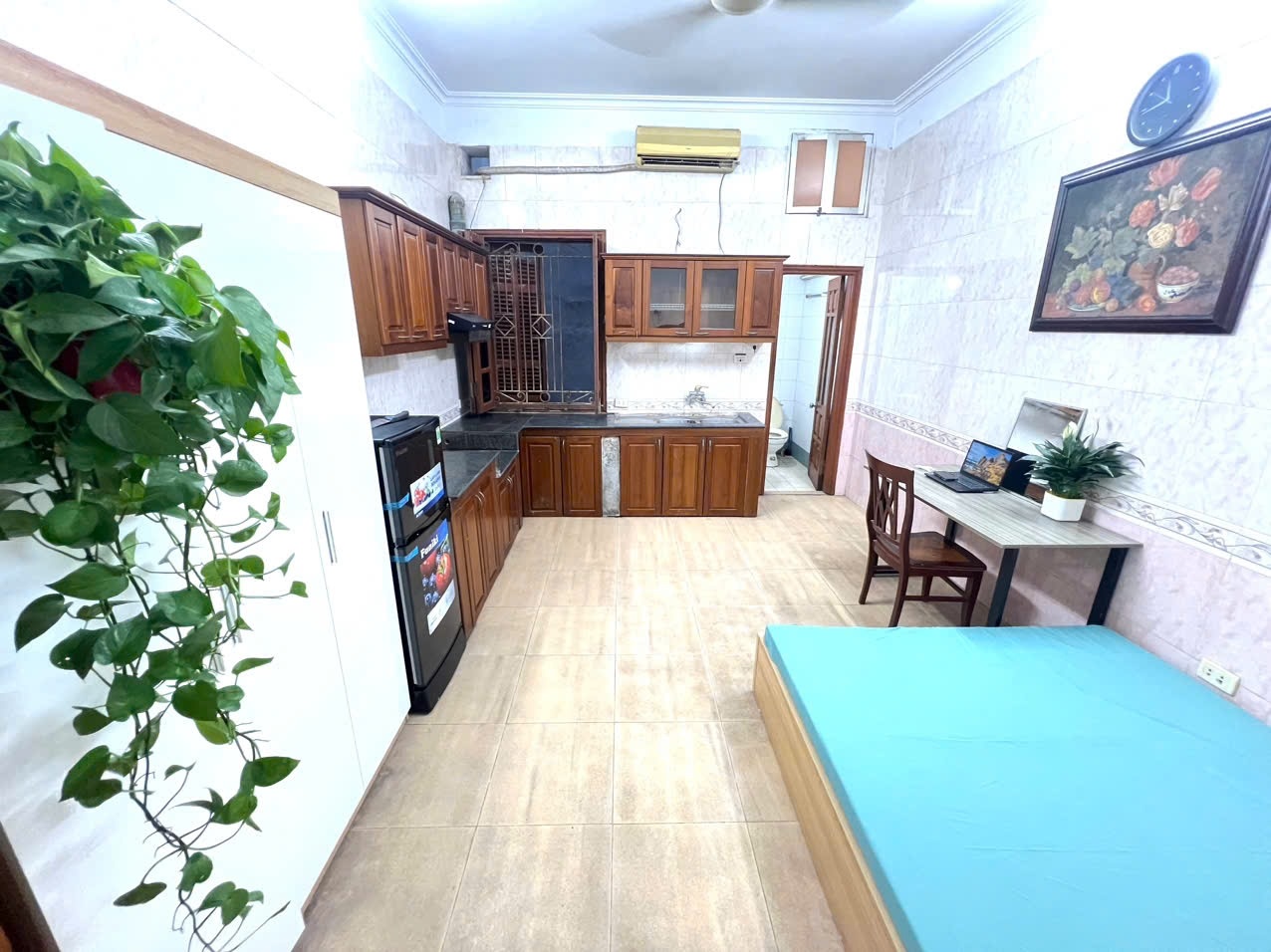 Phòng trọ Studio 25m2 tại NT House Nguyễn Khuyến - Đống Đa - Phòng ngủ