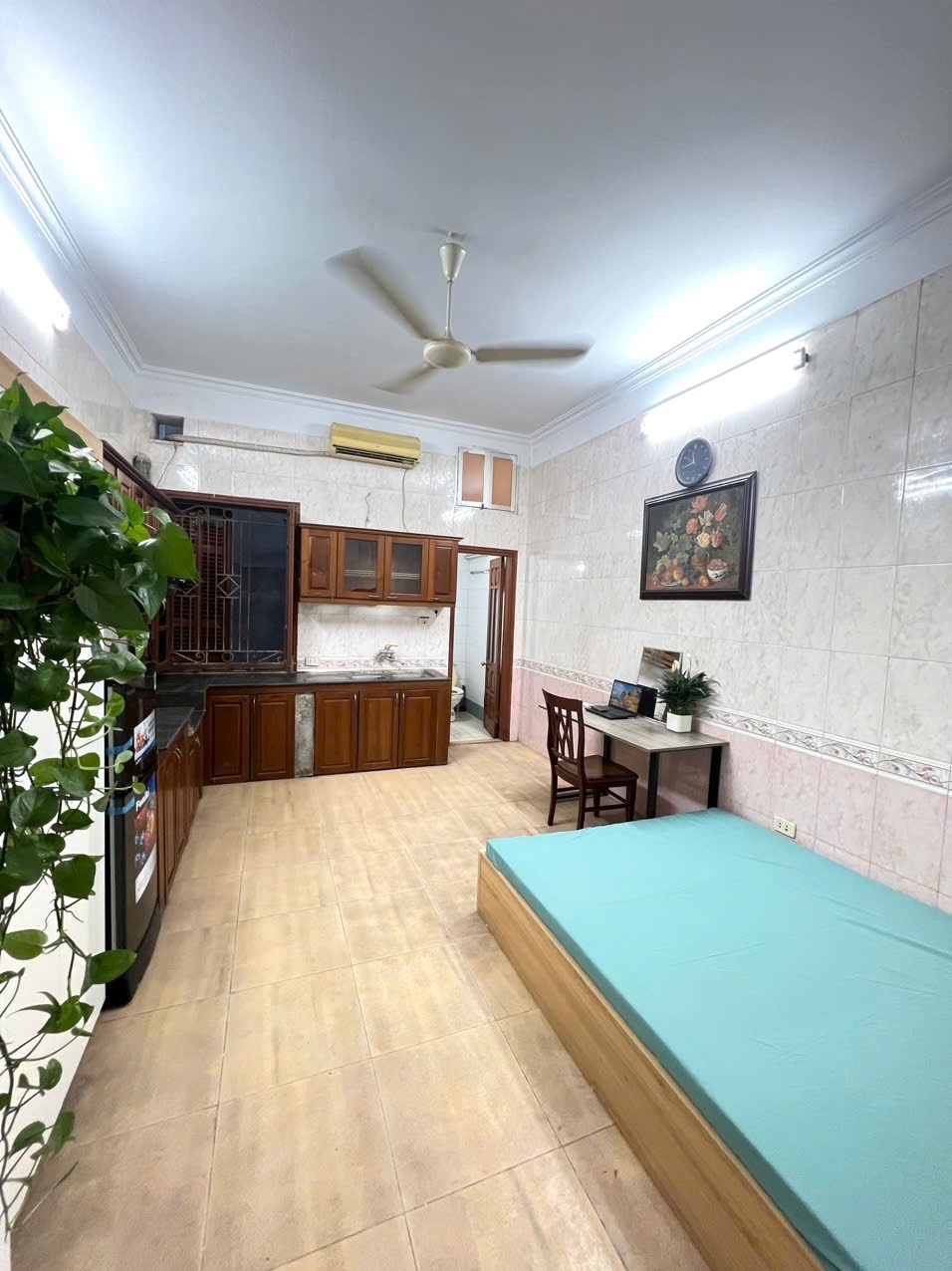 Phòng trọ Studio 25m2 tại NT House Nguyễn Khuyến - Đống Đa - Phòng ngủ