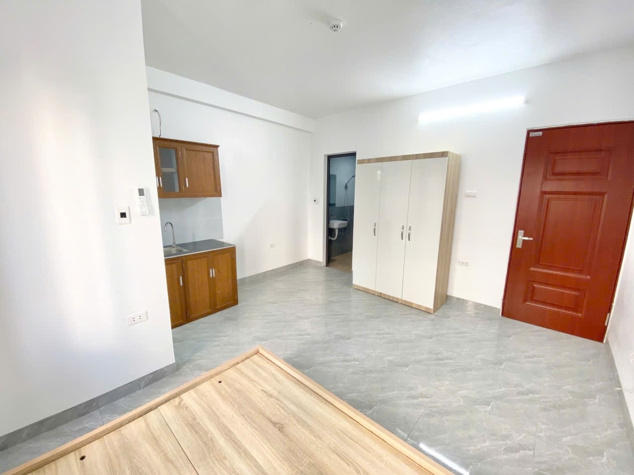 Phòng trọ Studio 25m2 tại QM Housing 1 Lê Quang Đạo - Nam Từ Liêm - Phòng bếp