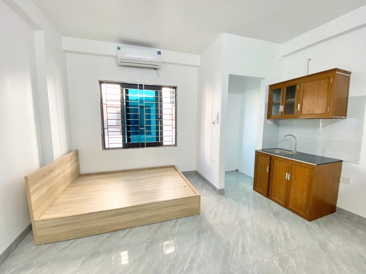 Phòng trọ Studio 25m2 tại QM Housing 1 Lê Quang Đạo - Nam Từ Liêm - Phòng ngủ