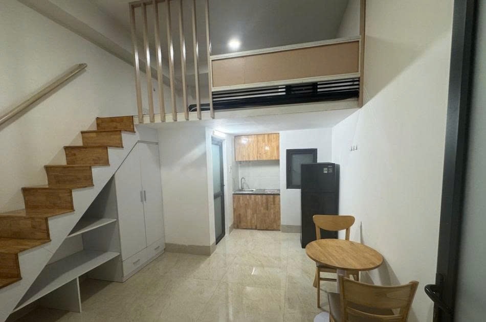 Phòng trọ Duplex 25m2 tại PTC House Nguyễn Gia Trí 1 - Bình Thạnh - Phòng khách