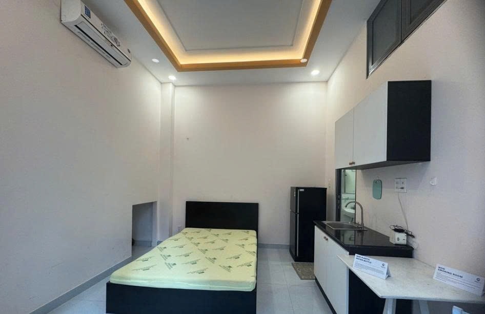 Phòng trọ Studio 25m2 tại PTC House Nguyễn Hữu Cảnh 1 - Binh Thạnh - Phòng ngủ