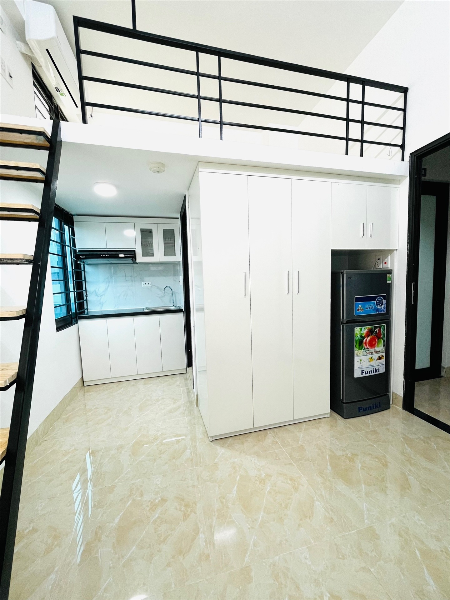 Phòng trọ Duplex 20m2 tại THT Land Mễ Trì Thượng - Nam Từ Liêm - Phòng ngủ