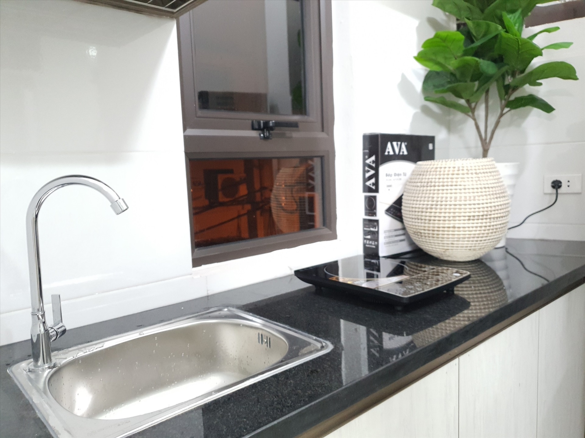 Phòng trọ Studio 30m2 tại THT Land Trần Cung - Bắc Từ Liêm - Phòng bếp