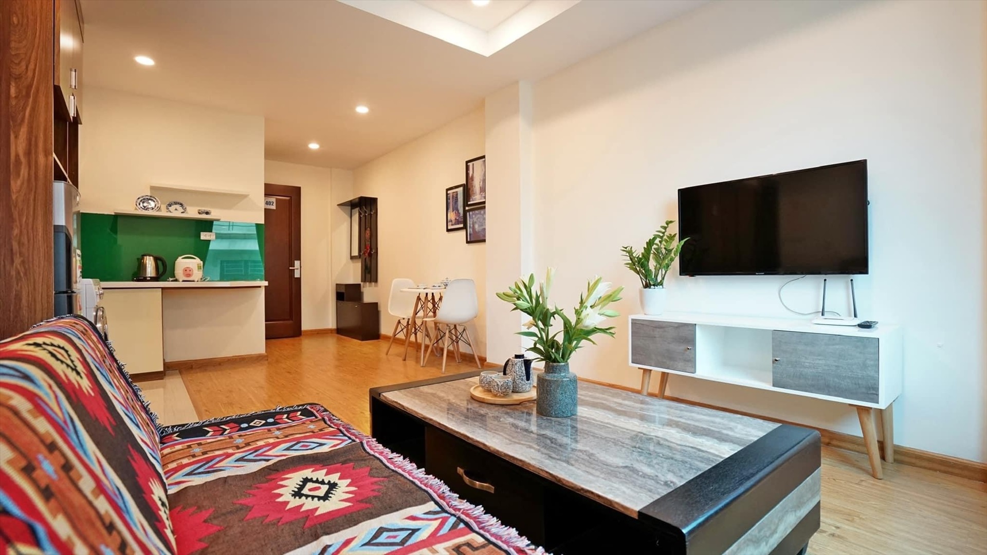 Phòng trọ Studio 40m2 tại THT Land Xuân Đỉnh - Bắc Từ Liêm - Phòng khách