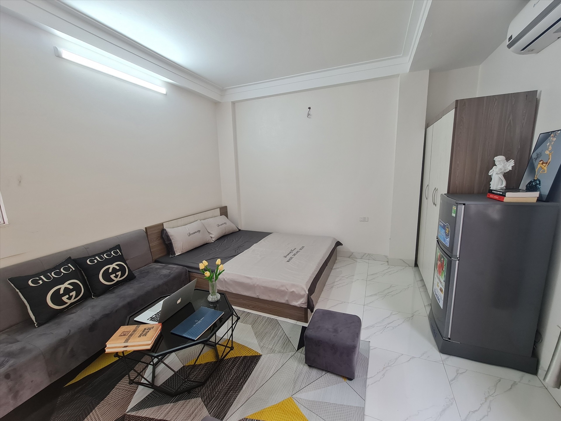 Phòng trọ Studio 25m2 tại THT Land Trần Cung - Bắc Từ Liêm - Phòng ngủ