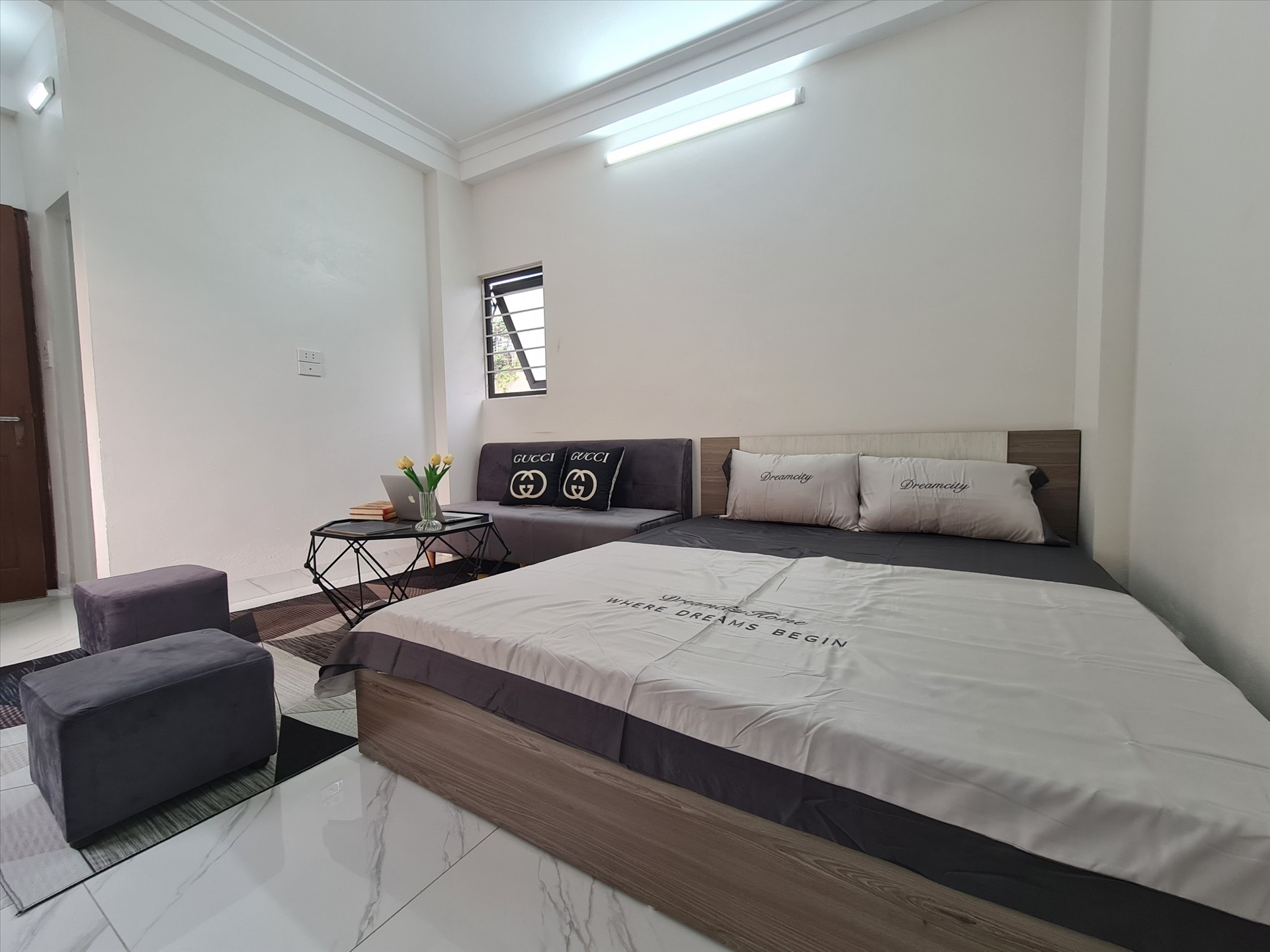 Phòng trọ Studio 25m2 tại THT Land Trần Cung - Bắc Từ Liêm - Phòng ngủ