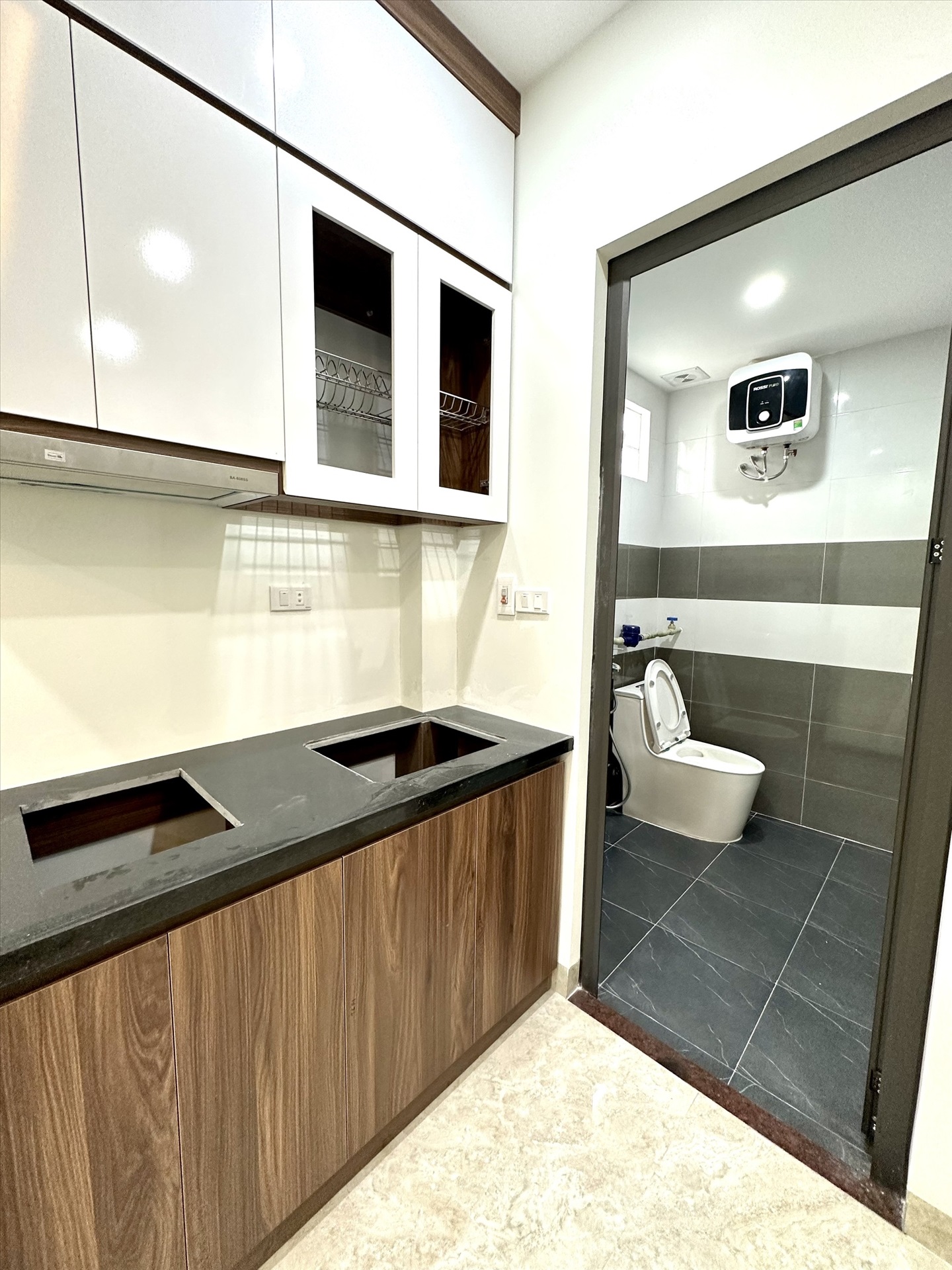 Phòng trọ Studio 25m2 tại THT Land 1 Phú Mỹ - Nam Từ Liêm - Phòng bếp