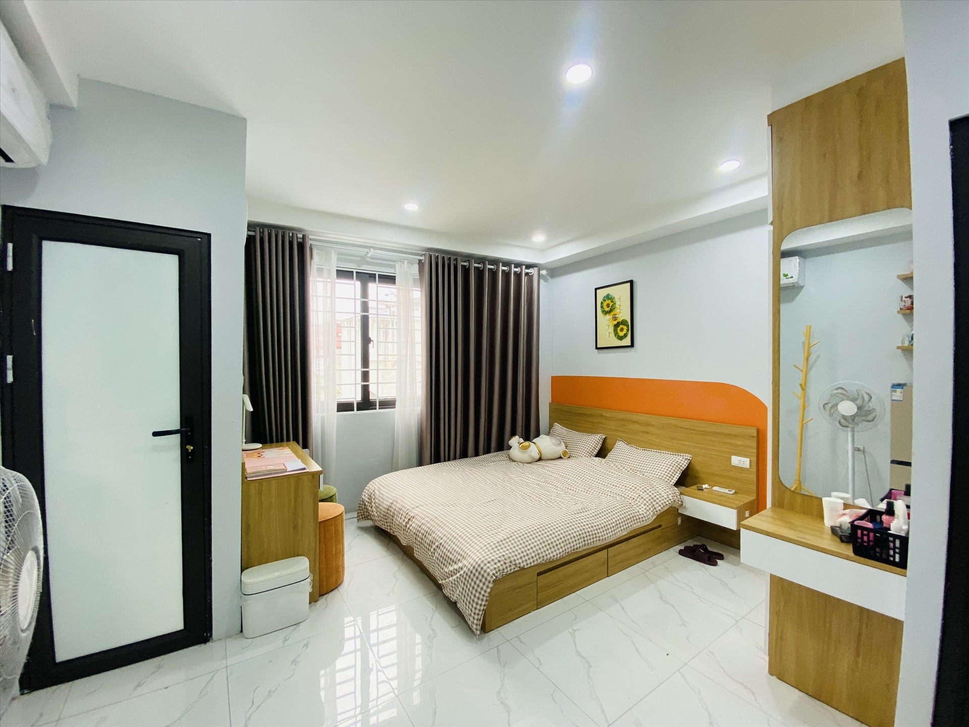 Phòng trọ Studio 25m2 tại THT Land 2 Mỹ Đình - Nam Từ Liêm - Phòng ngủ