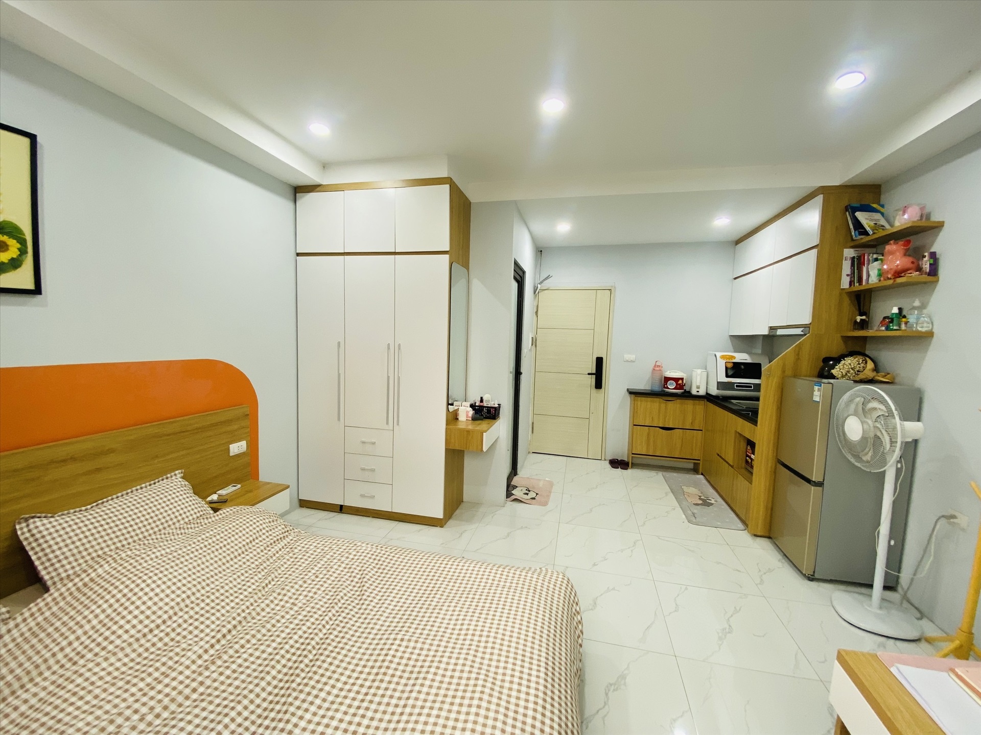 Phòng trọ Studio 25m2 tại THT Land 2 Mỹ Đình - Nam Từ Liêm - Phòng bếp