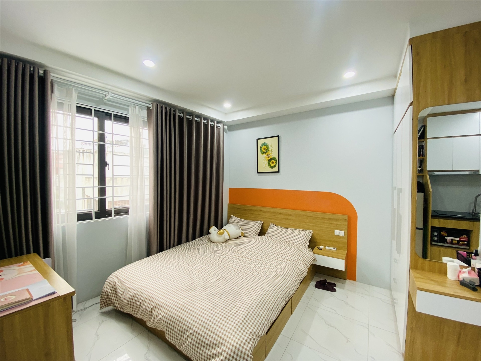 Phòng trọ Studio 25m2 tại THT Land 2 Mỹ Đình - Nam Từ Liêm - Phòng ngủ