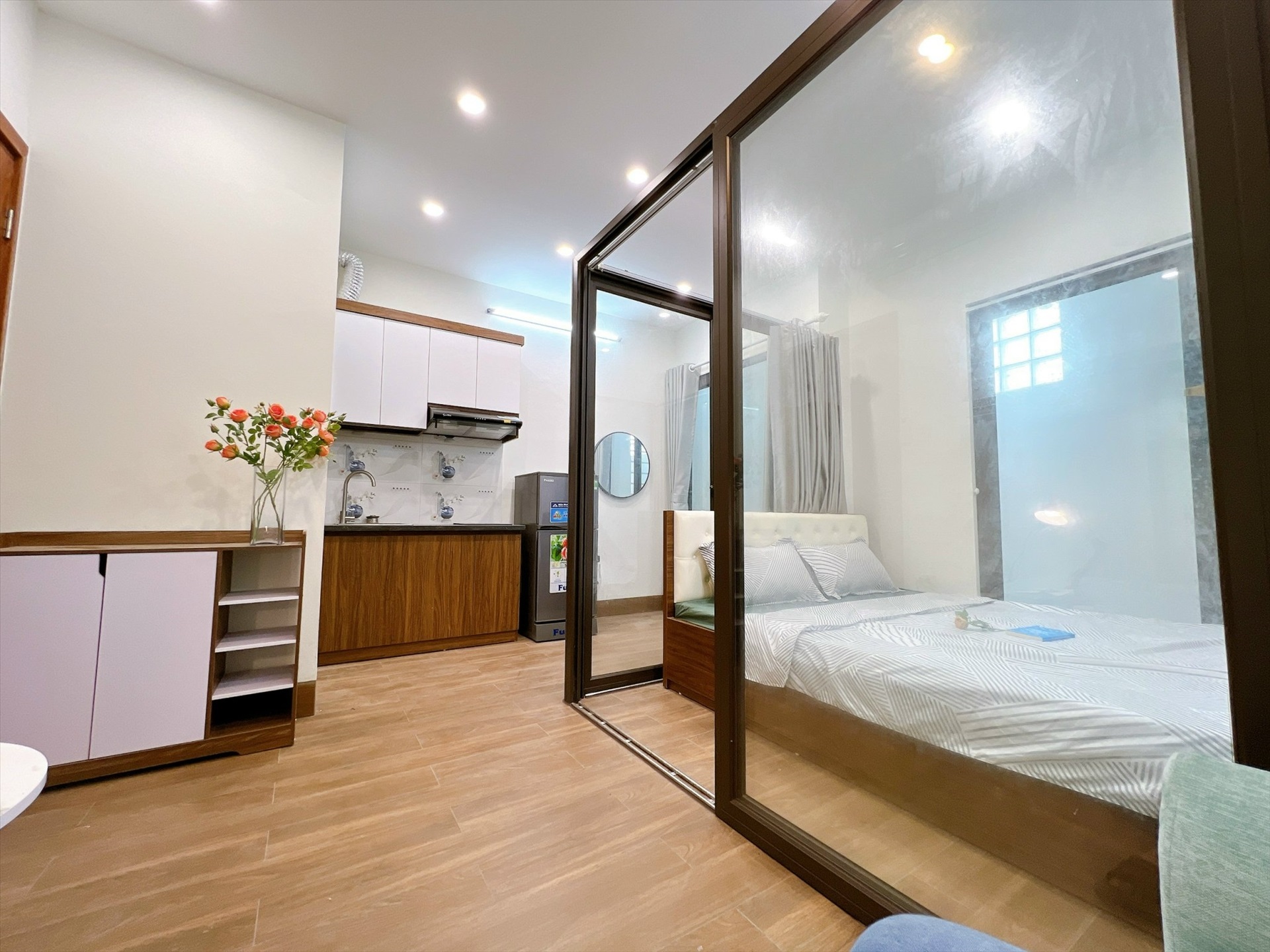 Phòng trọ 1 Phòng ngủ 32m2 tại THT Land Phú Mỹ - Nam Từ Liêm - Phòng khách