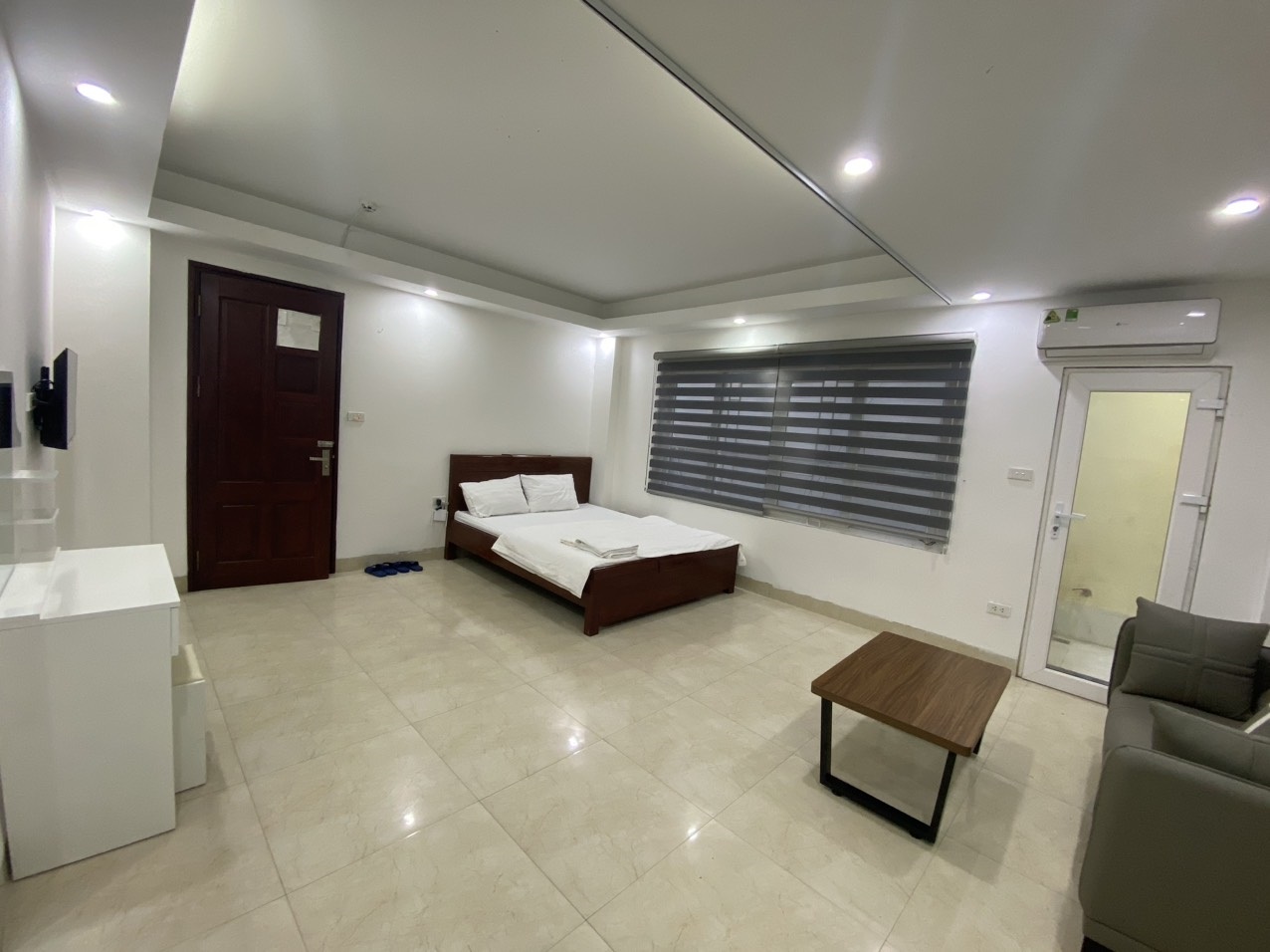 Phòng trọ Studio 40m2 tại THT Land Xã Đàn - Đống Đa - Phòng ngủ