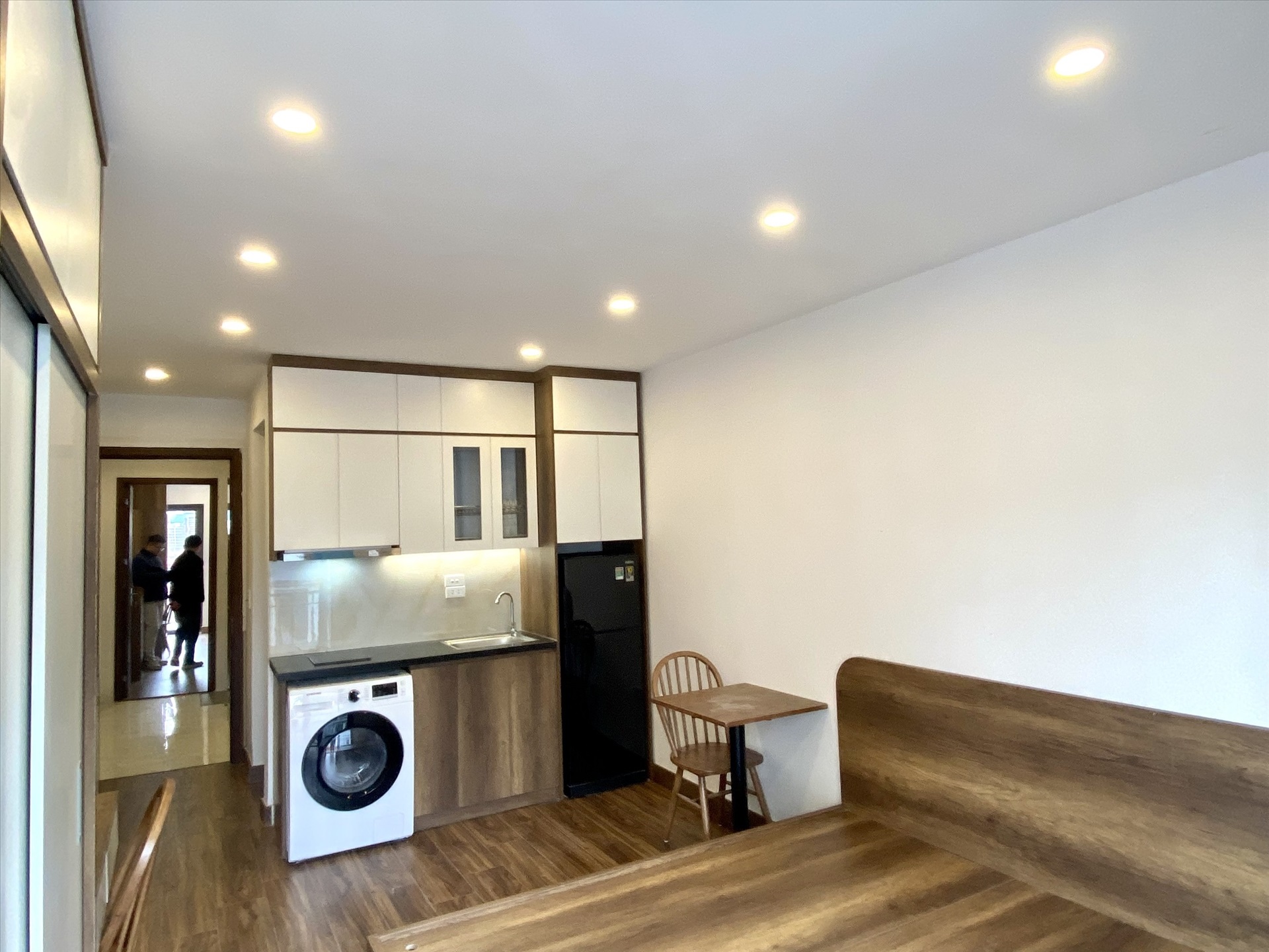 Phòng trọ Studio 25m2 tại THT Land Pháo Đài Láng - Đống Đa - Phòng bếp